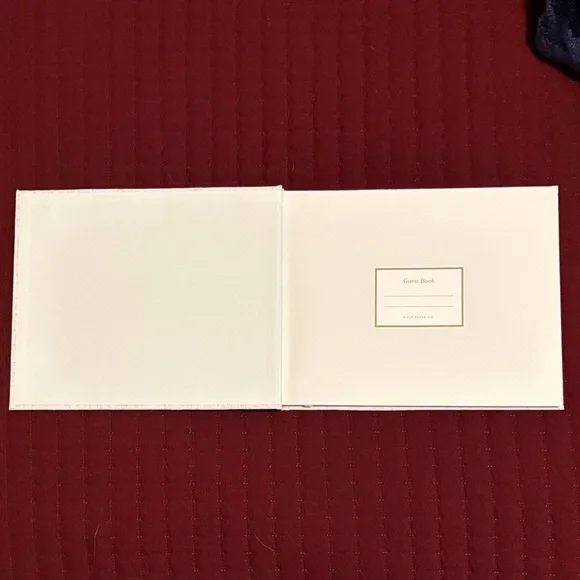 Rifle Paper Company New Floral Guest Book with Blue and Gold Accents - Picture 4 of 8